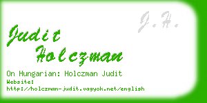 judit holczman business card